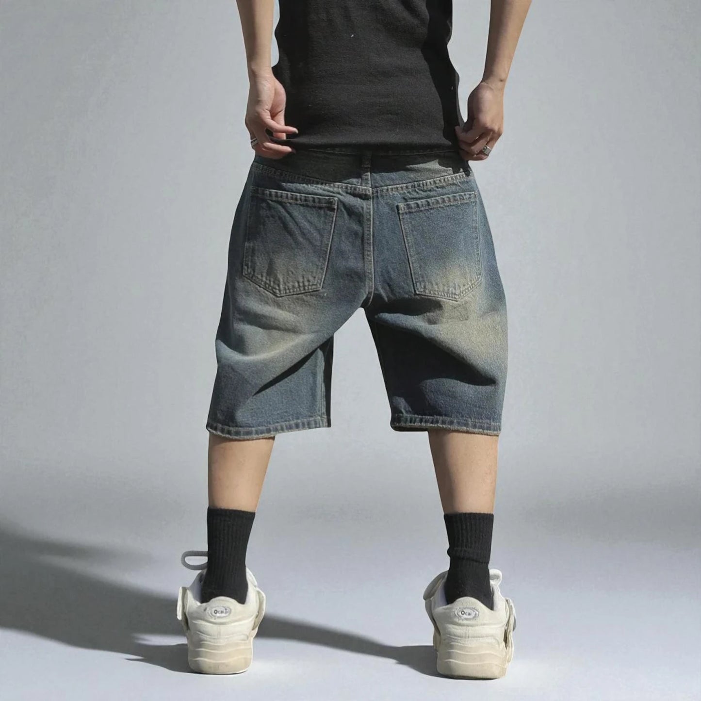 Bermuda en jean oversize