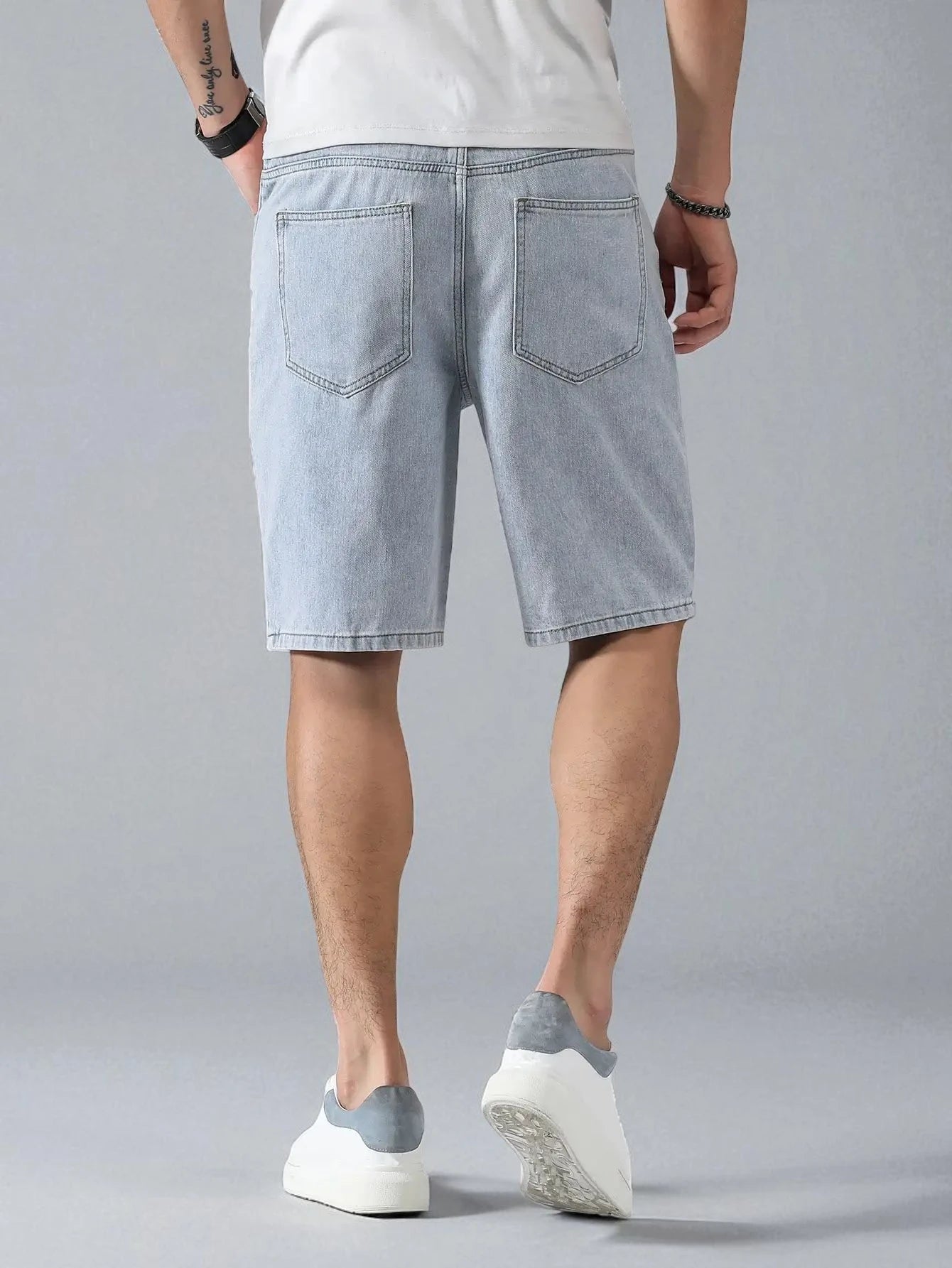 Short jean streetwear homme