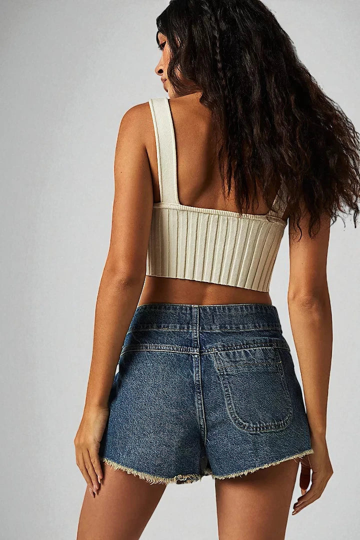 Jupe short en jean femme