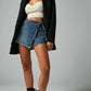 Jupe short en jean femme