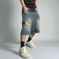 Bermuda en jean oversize