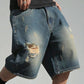 Bermuda en jean oversize