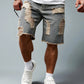 Short en jean déchiré homme