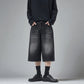 Bermuda en jean noir homme