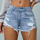 Short en jean femme déchiré