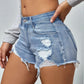 Short en jean femme déchiré