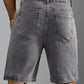 Short en jean gris homme