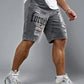 Short en jean gris homme