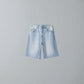 Short en jean bleu clair homme