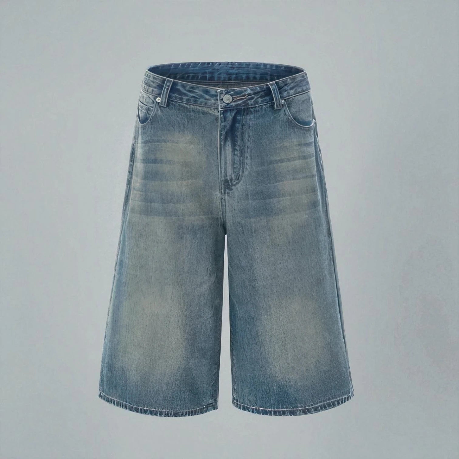 Bermuda long en jean homme