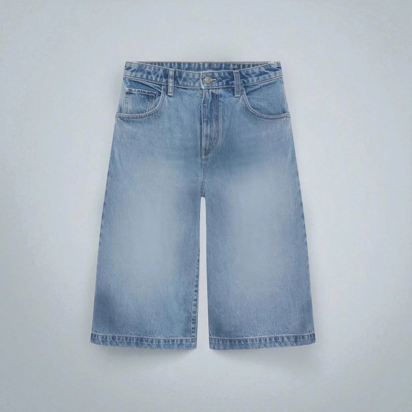 Bermuda en jean large femme