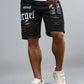 Short en jean homme troué