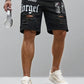 Short en jean homme troué